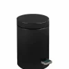 Papelera Higiénica Con Pedal De Capacidad 3 L De Acero Inoxidable. Acabado Negro 09100.03.N – Nofer