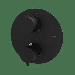 Parte Externa Termostático De Empotrar Negro Estilo Premium Colección TIME 47057220 – GRB Mixers