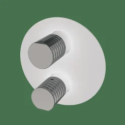 Parte Externa Termostático De Empotrar Blanco Estilo Premium Colección AURA 75057210 – GRB Mixers