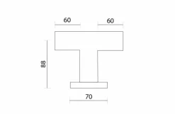 Pasamanos Basic Terminación Recta – PrestoEquip – 94101