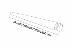 Pasamanos Basic Tubo Recto 400 Mm – PrestoEquip – 94140