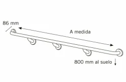 Pasamanos Recto Prestobar 110 – PrestoEquip – 89110