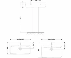 Pedestal Emma Square – G2743001 – Gala
