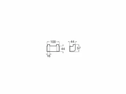 Percha Doble (Posibilidad De Instalación Mediante Tornillería O Adhesivo) – Record – Roca – A817661001