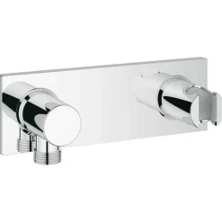 Placa Con Codo Conexión Y Soporte De Ducha En Cromo – Grohe – Grohtherm F