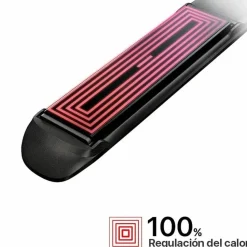 Plancha De Pelo De Cerámica Profesional, Para Pelo Rizado Y Liso, Con Diseño Fino Y Compacto Negro Mate SWISS X THERMOFIT 307011 – Ghessu Bath