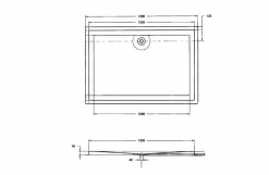 Plato De Ducha Accesible Prestosan 2620 800×1200 – PrestoEquip – 82620