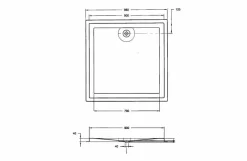 Plato De Ducha Accesible Prestosan 2600 900×900 – PrestoEquip – 82600