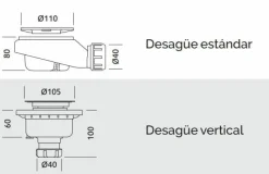 Plato De Ducha De Akron – Base Slate – Acquabella