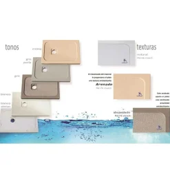 Plato De Mármol Compacto Acabado Natural Con Rejilla – Waterfall – Decorban