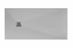 Plato Ducha Resina C/Desagüe Suite-N 100X70 Perla W – G6347026 – Gala