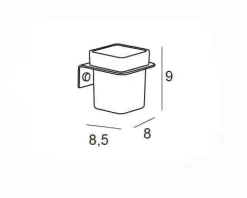 Portacepillos Pared – Basic – Manillons Torrent