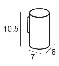 Portacepillos Pared – Cromo Modelo Iris – 6805002 – Manillons Torrent