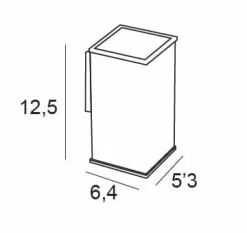 Portacepillos Pared – Cromo Modelo Lys – 6705002 – Manillons Torrent