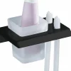 Portacepillos Pared – Negro Mate Modelo Marina – 2805081 – Manillons Torrent
