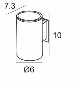 Portacepillos Pared Adh – Negro Mate Modelo Marina – 2886081 – Manillons Torrent