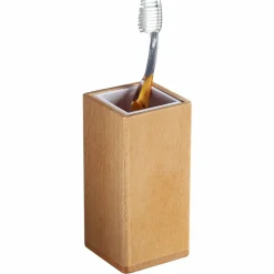 Portacepillos Sobremesa – Madera Natural Modelo Natura – 1915035 – Manillons Torrent