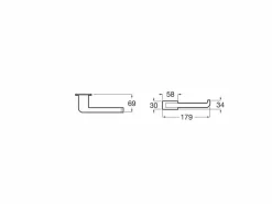 Portarrollo Sin Tapa (Posibilidad De Instalación Mediante Tornillería O Adhesivo) – Record – Roca – A817666001