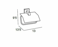 Portarrollos – Cromo Modelo Lissa – 6204002 – Manillons Torrent