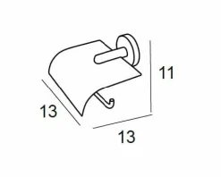 Portarrollos – Inox Cepillado Modelo Eco – 6540012 – Manillons Torrent