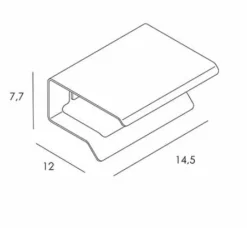 Portarrollos Con Tapa Acabado Terracota Modelo Slim – 2304/2364TER – Manillons Torrent