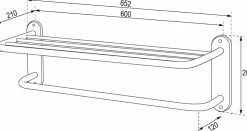 Portatoallas Pared Emma AISI 304 – 31EMM00601 – AQG