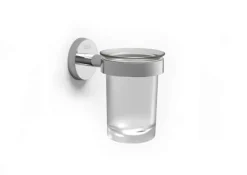 Portavaso Y Vaso De Pared (Posibilidad De Instalación Mediante Tornillería O Adhesivo) – Twin – Roca – A816705001