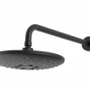 Rociador Circular Ø 24 Cm Con Brazo A Pared Incluido. Acabado Negro – G3979602 – Gala