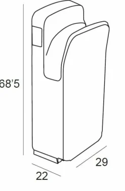 Secador De Manos 1900W – Blanco Brillo Modelo Combis – 1942074 – Manillons Torrent