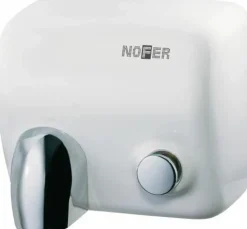 Secamanos CYCLON Pulsador Carcasa INOX Blanco 01100.W – Nofer