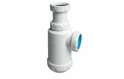 Sifón Botella Horizontal Lavabo/bidet 1 1/2″ Blanco Ø40mm – S-65.002128 – Jimten