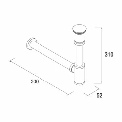 Sifón Con Válvula Clicker – Smart – Salgar