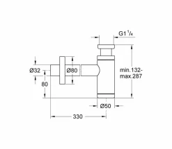 Sifón Para Lavabo Y Bidé Cromado – Grohe