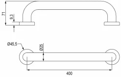 Soporte Asidero Bañera 201 40 Cm Reforzado – 33ASI0400125 – AQG