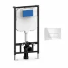 Soporte Bastidor Con Cisterna Y Pulsador Abs Cromo Brillo – 87282 – Presto Iberica