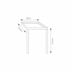 Soporte Para Lavadero Baho MURO 33×32,3 Cm – BPSOP002B – Gamma