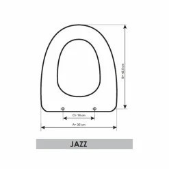 Tapa Y Asiento Con Caída Amortiguada Blanco – Jazz – G5122801 – Gala