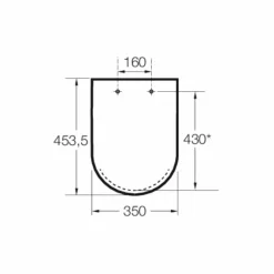Tapa Y Asiento De Supralit® Para Inodoro De Tanque Bajo – Roca – A80147000B