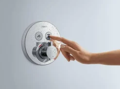 Termostato De Ducha Empotrado Con Dos Llaves De Paso – ShowerSelect S- Hansgrohe