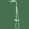 Termostática De Ducha Con Columna Blanco Estilo Premium Colección AURA 75425751 – GRB Mixers