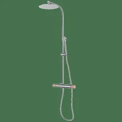Termostática De Ducha Con Columna Cromo Estilo Premium Colección AURA 75425706TL – GRB Mixers