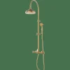Termostática De Ducha Con Columna Telescópica Latón Viejo Estilo Premium Colección CLÁSICA 128199 – GRB Mixers