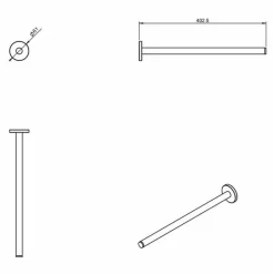 Toallero 40,2 Cm – Architect – Cosmic – WJC205A0069001