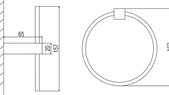 Toallero Aro Dynamique – 31DYN00501 – AQG