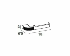 Toallero Bidet – Oro-Blanco Modelo Carmen – 6612050 – Manillons Torrent