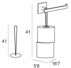 Toallero Bidet C/Reserv – Cromo Modelo Sintor – 6424002 – Manillons Torrent