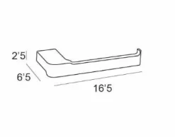 Toallero Bidet O Portarrollos Sin Tapa Acabado Oro Cepillado 1612/1672 – Yass – Manillons Torrent