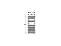 Toallero De Agua 500 X 1200 Mm – Victoria – Roca – A815505001