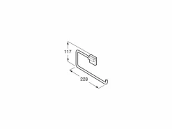 Toallero De Anilla (Posibilidad De Instalación Mediante Tornillería O Adhesivo) – Rubik – Roca – A816847001