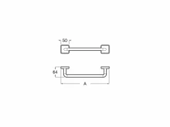 Toallero De Lavabo 60 Cm (Posibilidad De Instalación Mediante Tornillería O Adhesivo) – Victoria – Roca – A816656001